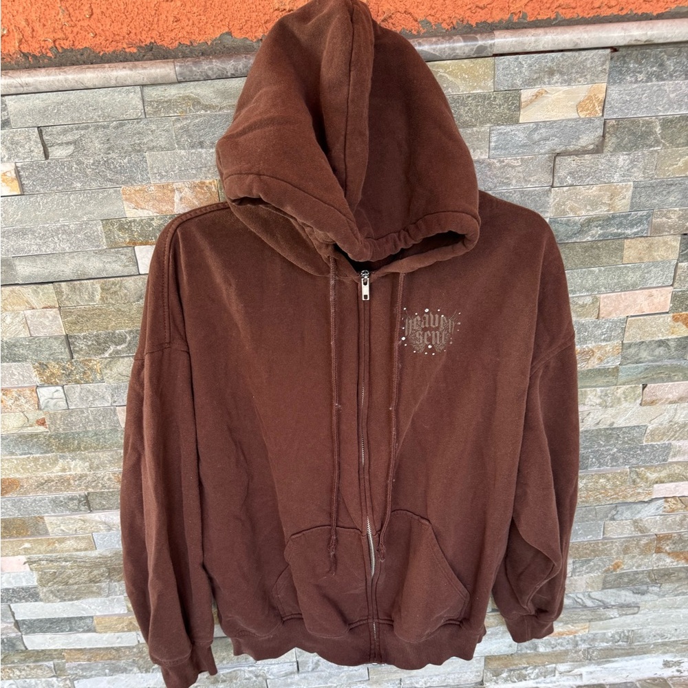 Divided by H&M Brown Hoodie with Wing Design - Picture 2 of 6